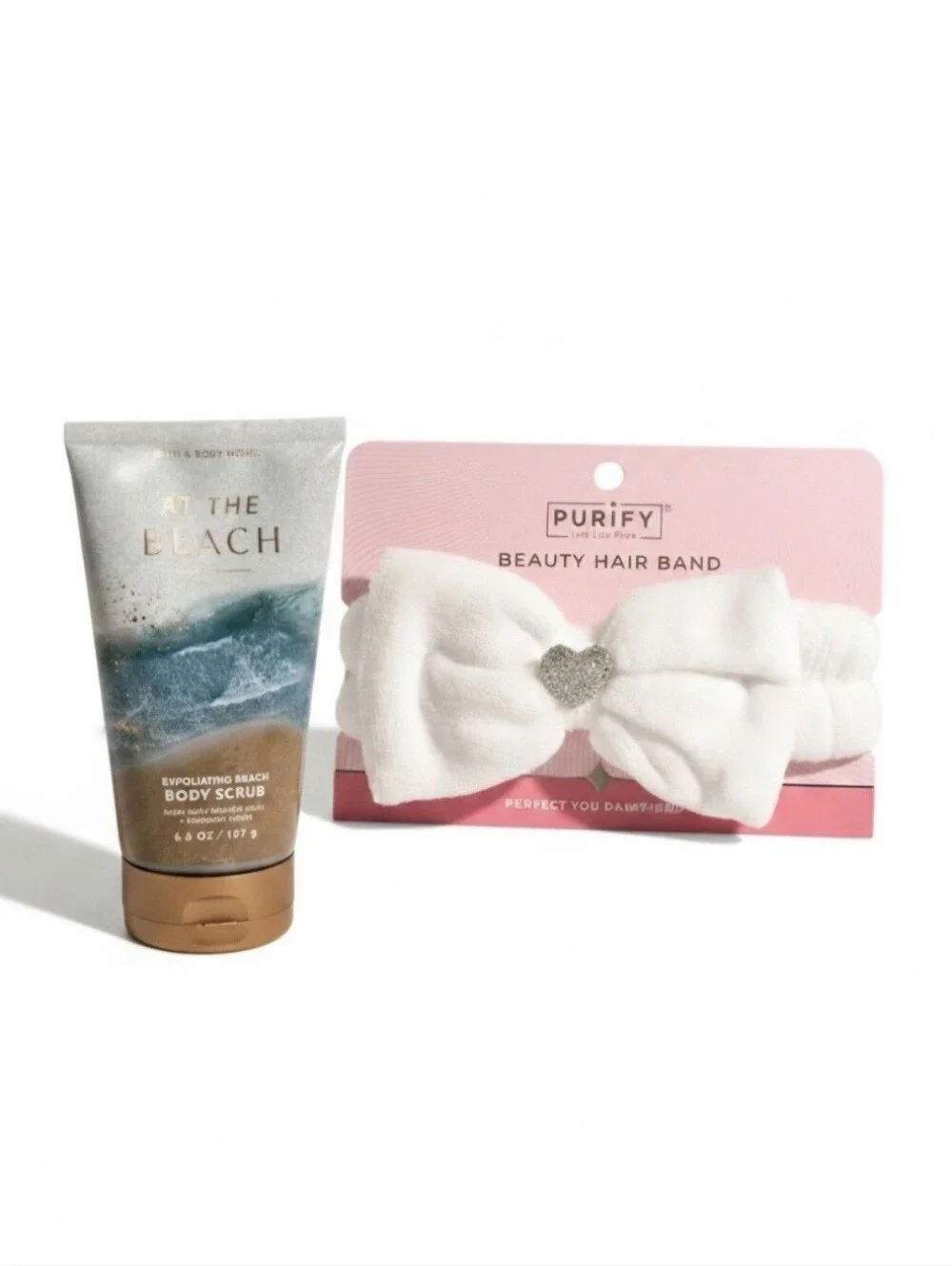 Bath & Body Works At The Beach  Exfoliating Body Scrub & Purify Hair Band